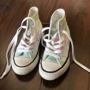 Title girls, the dye, Converse, high tops, size 11